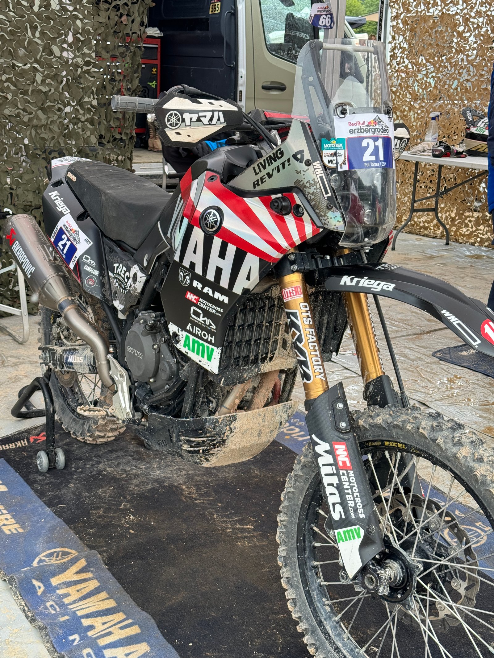 Yamaha factory racing enduro bike 21 event display