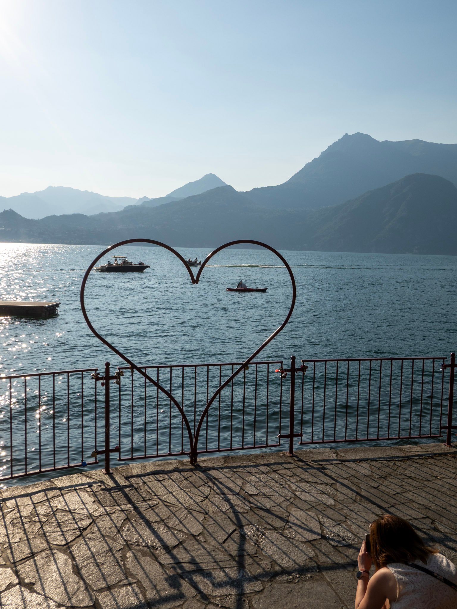 Bellagio street and lake view, Lake Como