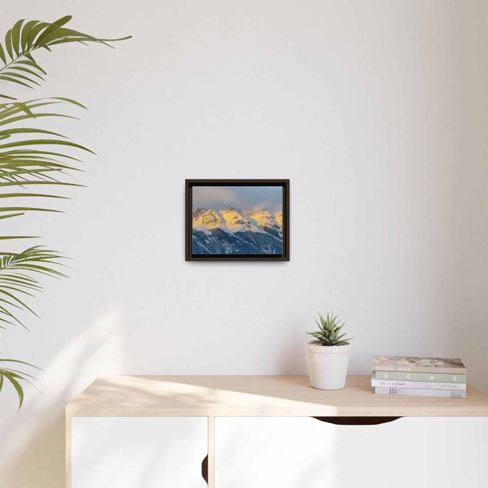 Discoverist travel print, espresso frame 12x9